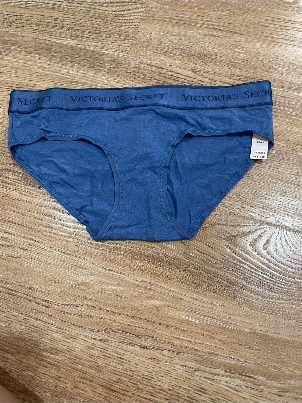 Victoria's Secret Men’s Navy Blue Cotton Briefs with Logo Waistband